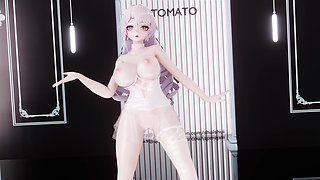 [mmd] Big Duck Duck Blue Moon Transparent White Erotic Underwear Big Shaking