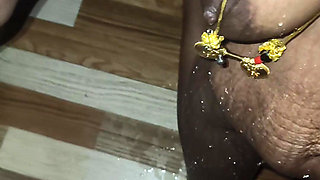 Desi Stepbrother Toilet on Stepsisters Body