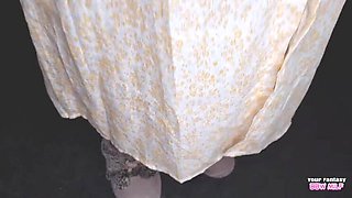 Granny Creams Her Hairy Bush While Thinking Of Your Cock - BBW MILF With Big Tits