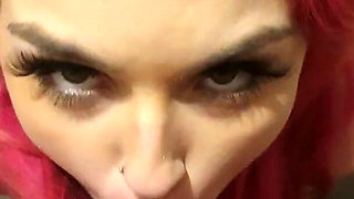 Sloppy Wet & Messy Hairjob with Cum in Hair