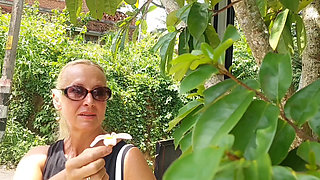 Mature Blonde Wife Enjoys Oral Sex in Between Time