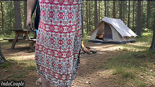 real Husband and wife went for camping to Forest.sex in Forest with blasting sounds