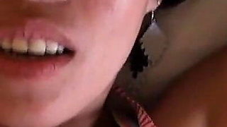 Super horny pinay drips cum on big balls