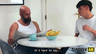 Daddy4k. sate teach him how to bang a teenager and horny chick