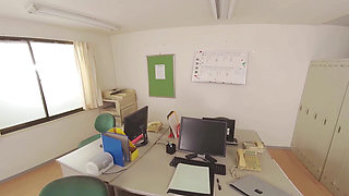 Big Breasted Office Lady in a Late Night Office with Her Pushy Boss Risky Hush - 1