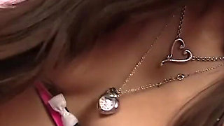 Arial Rose gets naked and does good blowjob with big cock from gloryhole