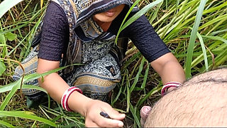The illicit relationship between father-in-law and daughter-in-law went to the fields and quenched thirst, openly sucked cock in the mouth, father-in-law fucked the daughter-in-law's buttocks, put the daughter-in-law to sleep below him.