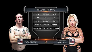 London Rose Vs Jason Michaels Mixed Wrestling