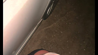 Creekside Hookup -Cheating Wife Snuck Out in the Rain to Deepthroat BBC POV