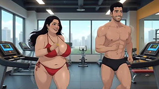 Desi horny indian wife animation video with hindi audio