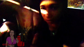 Wives Cheating on Their Husbands in the Car Without a Condom!