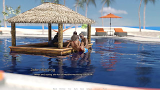 Tacos Cuck Watches His Wife Giving Pussy to an Old Chap and Deepthroating His Cock by the Pool - Episode 90