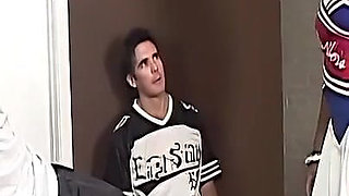 Stacked Ebony Teen Gets Pounded by 5 Athletic White Studs in a Wild Office Gangbang Session.