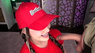 Heatherbby Huge Dildo Ride During New Job Onlyfans Video