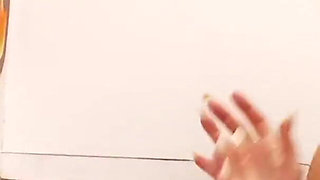 Fishnet MILF fucked from a hard cock in gloryhole