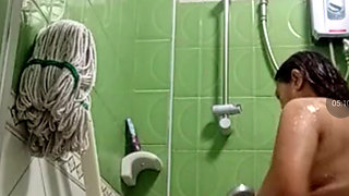 Just watching assy taking a bath in the morning