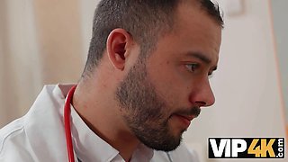 Vip4k. the fantastic bride, nata gold, seduced her medic right before her wedding