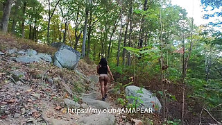 Hiking, short skirt