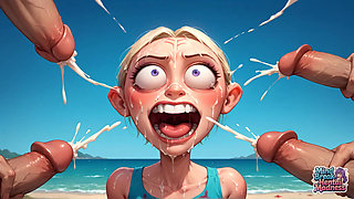 Squirting Penises & Alien Cream: Mind Break Beach Orgasm