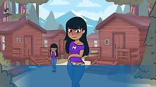 Eye rolling orgasm, camping, game