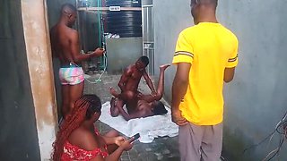 Behind The Scenes: Mature African MILF with Huge Ass Takes BBC Doggystyle