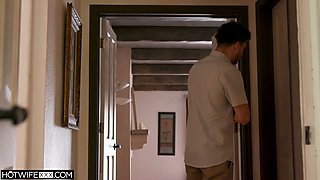 HOTWIFE XXX - Hotwife MILF Gets Permission From Hubby To Fuck a Stranger