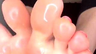 Maitresse Madelines solo foot fetish POV