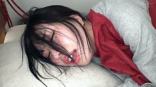 Asian cutie toys smut insertion before hardcore shag