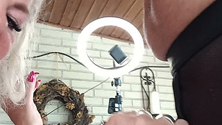 Pierced Cock Gets Blown Deep