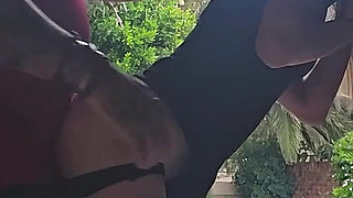 18 Year Old Girlfriend Fucked Outdoor During Thunderstorm