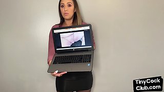 SPH femdom solo babe humiliating small dicks from photo