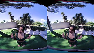 VRHUSH April Olsen grips ahold of your cock