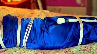 Ariel Anderssen Tied Vibed In Satin Ballgown Bondage