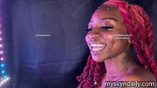 Throat Goat Takes a Big Black Dick