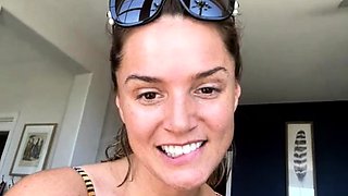 Amazing blonde german webcam milf high heel masturbation
