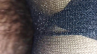 Mature fucked in dark pantyhose