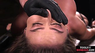Restrained Beauty Babe Loves Intense BDSM Lovemaking Passion