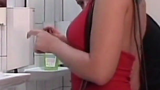 Beautiful Sexy Wife Ass Fucked in the Bathroom and Cumshot in Mouth by Big Amateur Cock
