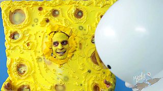 SpongeKnob SquareKnuts: Blowjob, Cumshot  Interracial Porn