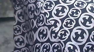 Rubbing Fingering My Wet Hairy Pussy Outdoors in Sexy Dress Squirting Cumming Hard