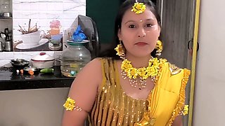 Steamy bathroom hook-up with pornstar Pujaprem enjoying a wild handjob