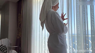 Stepson Saw How His Stepmother Jerked off and Then Fucked Her
