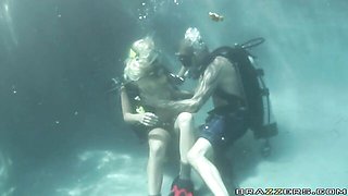 Crazy underwater sex in the doggy style with a hot Angelina Ashe