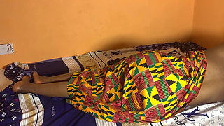 Stepsister on My Bed Wearing Only Panties (african Homemade)
