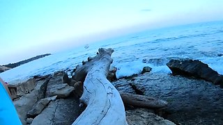 Naked Beach Body Leads to Public Anal