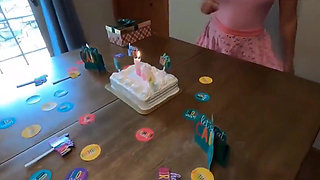 Sweet Teen Celebrates Her 18th Birthday with Her Stepfather