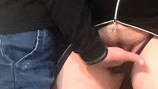 OMG! Touching Juicy Pussy In Subway - Penetrating in Sexy Panties