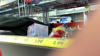 Extreme Risky Handjob in Supermarket an Wiped Cum on Product:p!