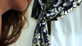 Blue Gym Shorts Peeled off - Brunette and Blonde Sixty-nine on the Blue Sheets