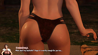 Deirora Swallows Conan First - Then Hoisted for Rough Ass Fuck, Bed Slammed in Her Tight Pussy